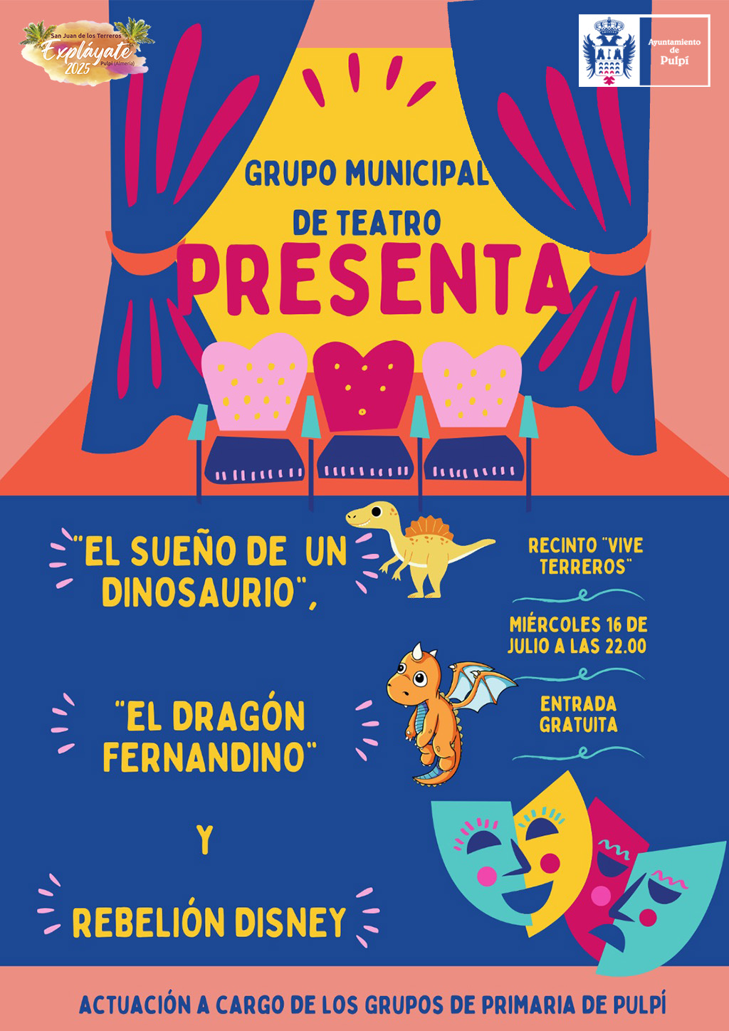  “EL SUEÑO DE UN DINOSAURIO”, “EL DRAGÓN FERNANDINO” Y “REBELIÓN DISNEY”